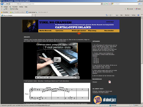 An embedded video demonstrates the sound of scales put to work along with the relevand chord changes.